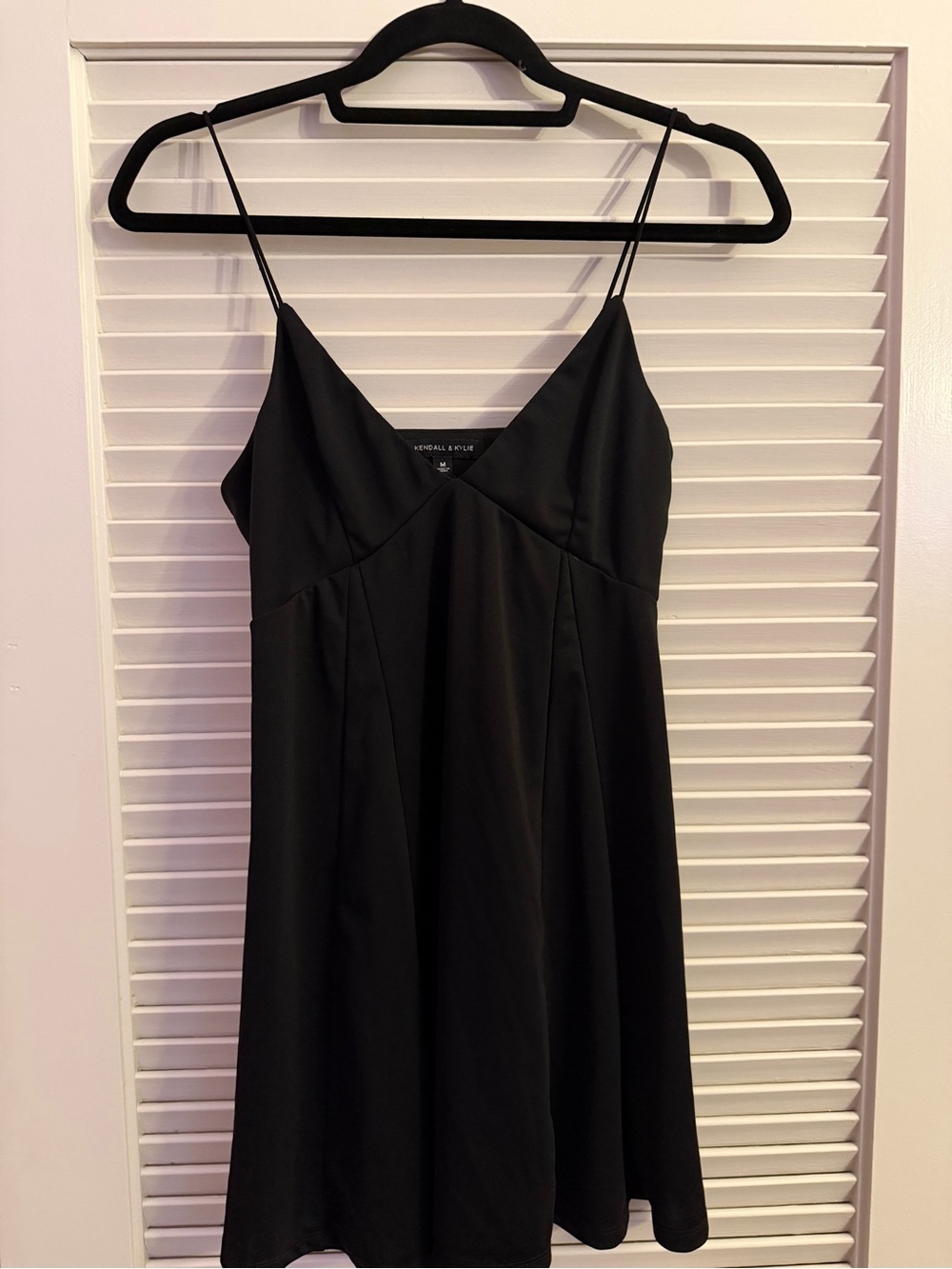 Kendall & Kylie Black Spaghetti Strap Mini Dress